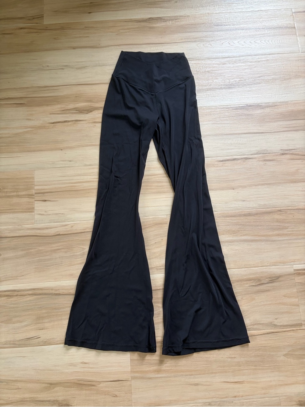 2 Black High-Waist Flare Yoga Pants